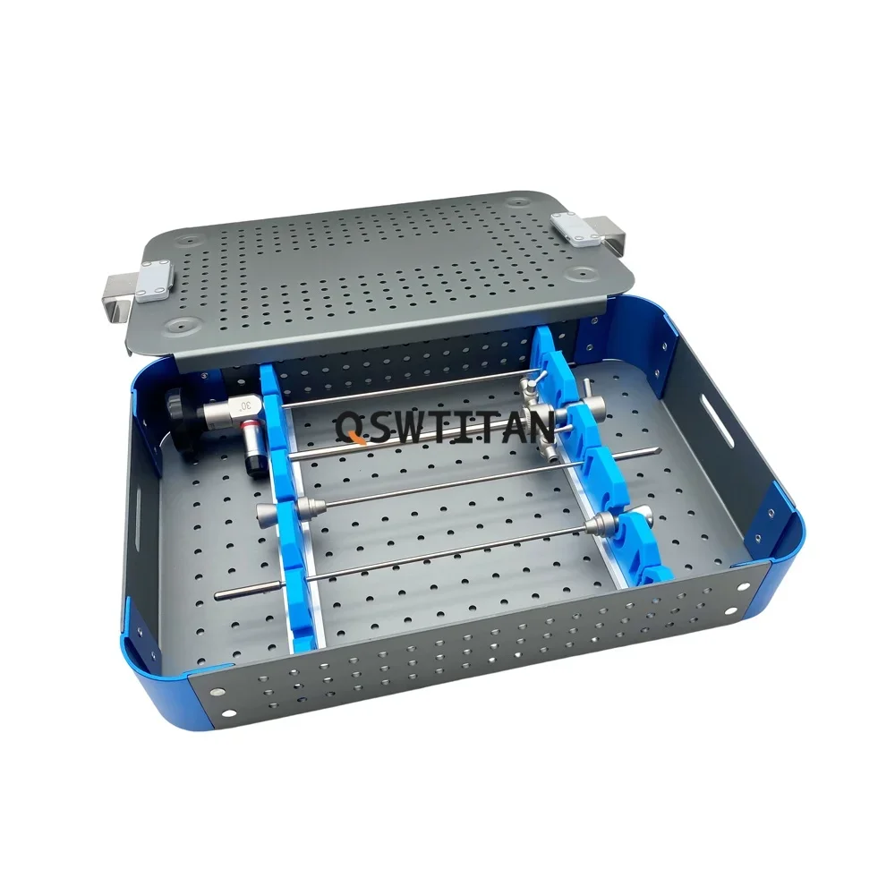 صندوق تعقيم منظار المفصل من الألومنيوم - درجة طبية، مقاومة للصدمات وقابلة للتعقيم