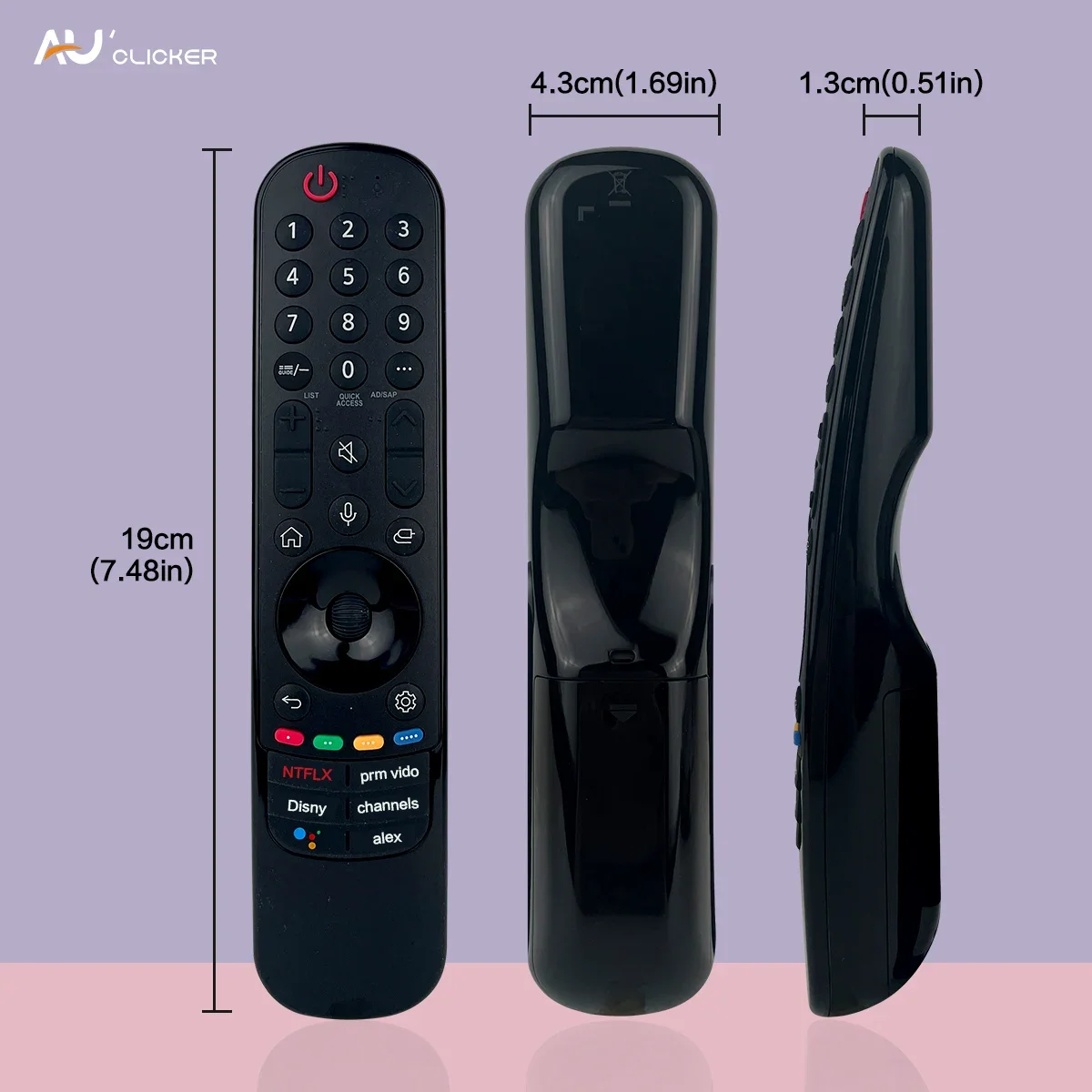 AN-MR22GA AKB76039902 Replacement Magic TV Remote Controller with Mic for OLED65C2PUB 65 C2 Series 4K Smart OLED TV (2022)