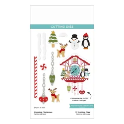 Chiming Christmas Collection Metal Cutting Dies for DIY Making Card Scrapbook Embossed Paper Album Craft Supplies Template 2025