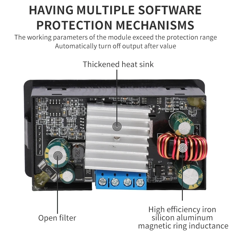 Programmable CNC Step-Up And Step-Down Voltage Stabilized Power Supply Solar Charging Voltage Regulator 0.5-30V Output