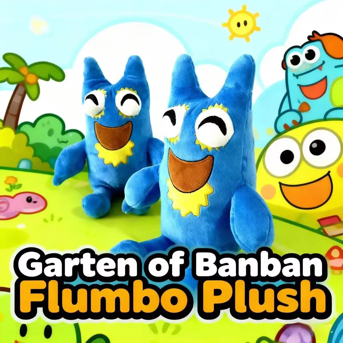 25 CENTIMETRI Garten Of BanBans FLUMBO Peluche Il Gioco Della Mascotte Blu Farcito Bambola Giocattolo Kawaii Divano Abbraccio Cuscino Per Il Capretto Regali Di Compleanno