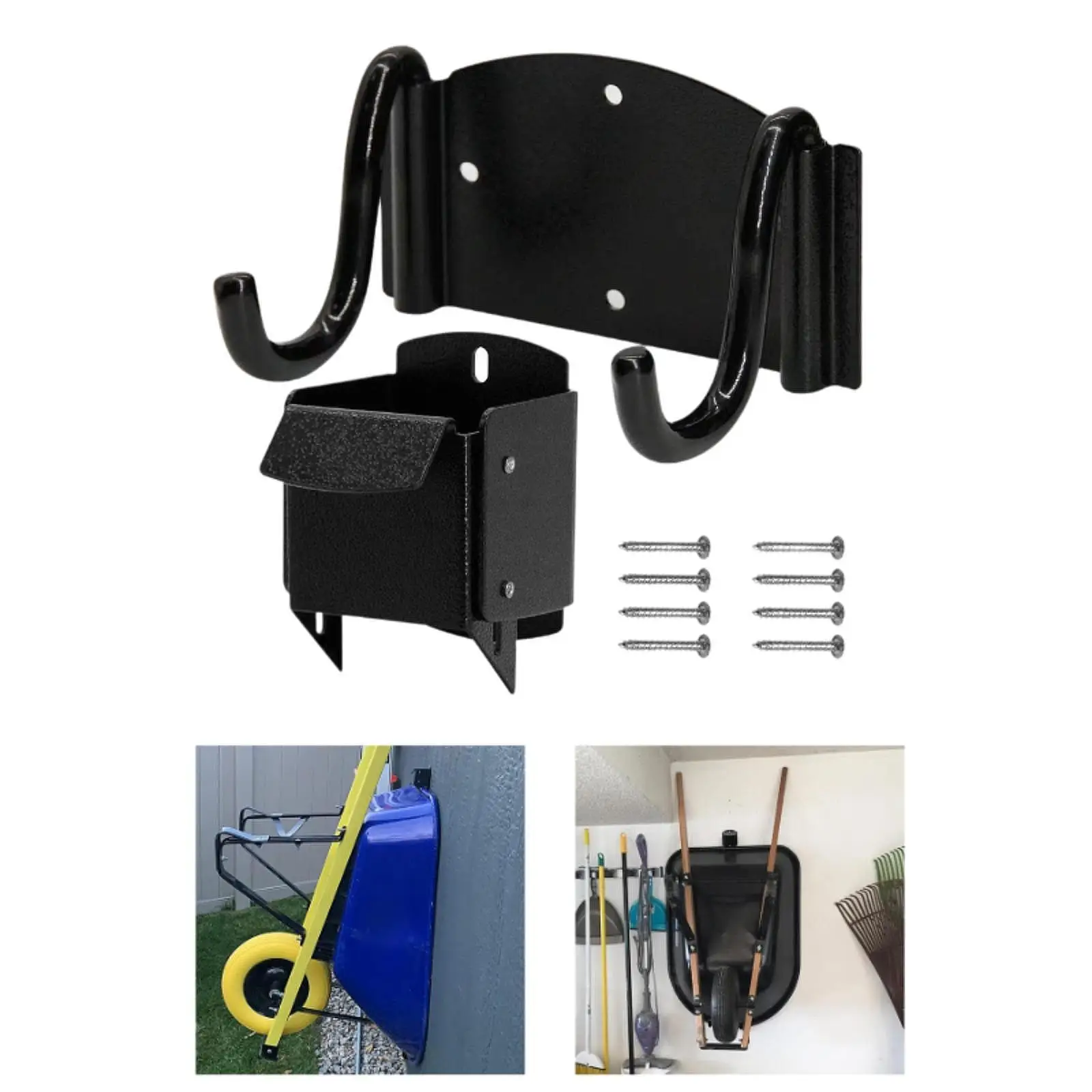 Wheelbarrow Storage Bracket Convenient Storage Hook for Shed Workshop