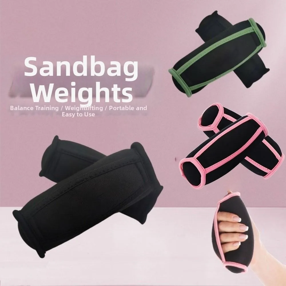 1 Pair Unisex Design Hand Weights Set Weight Gain Soft Sand Wrist Support Weights Breathable 1/2 LB Weighted Sandbag Running