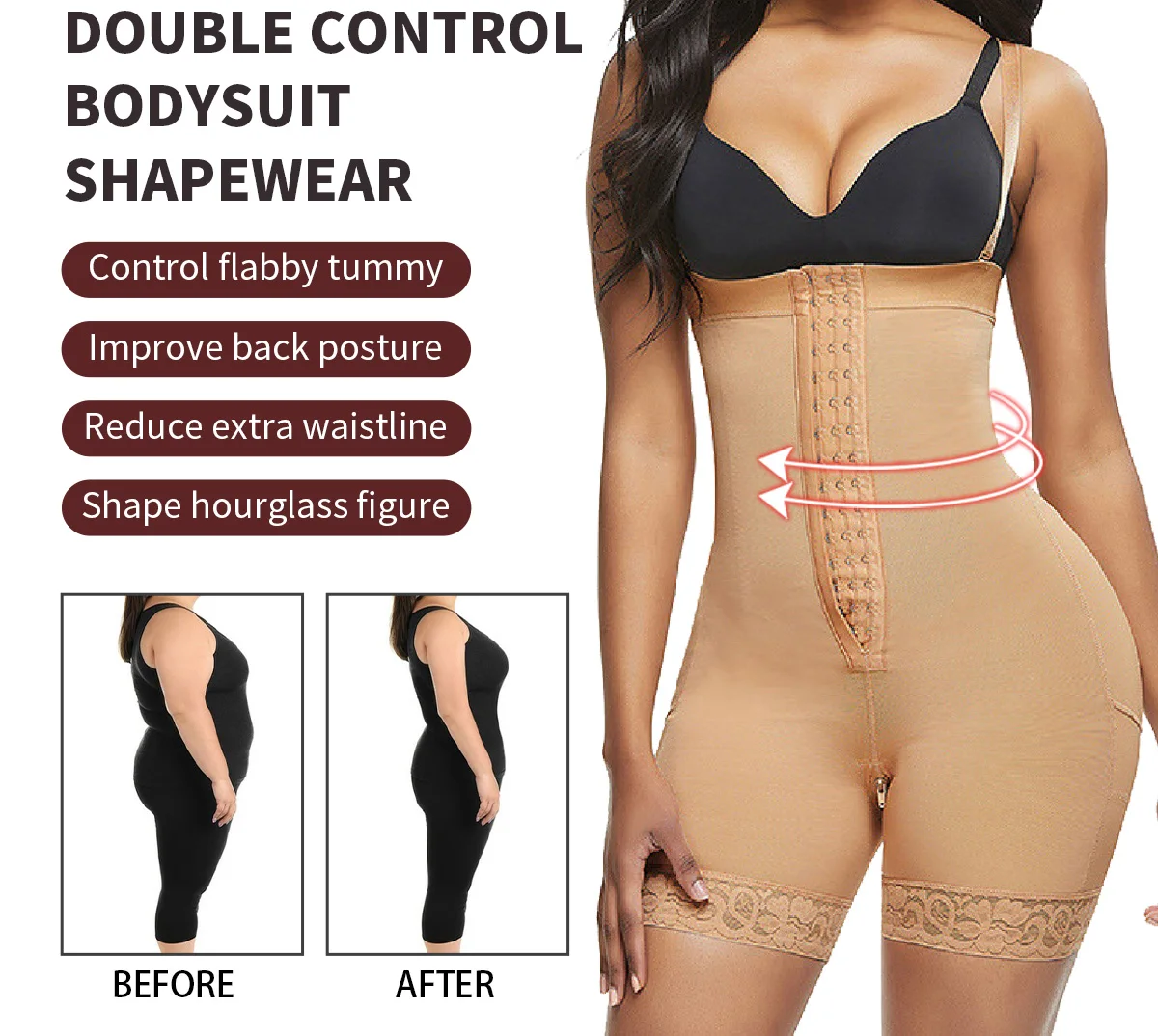 Fajas Colombianas Full Body Reductoras Body Shaper Slimming Sheath Flat Belly Shapewear Postpartum Bodices Girdles Woman Corset image 5