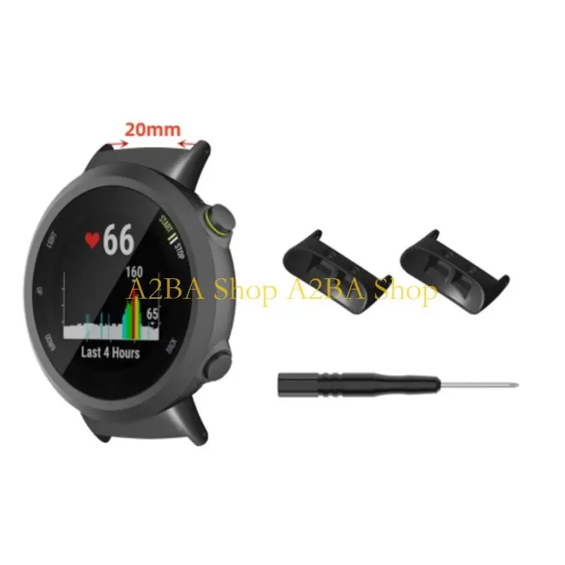 A2BA Universal Smartwatch Band Connector Heavy Duty Metal Shockproof Design Secure Fix for 45/45S/Swim 2