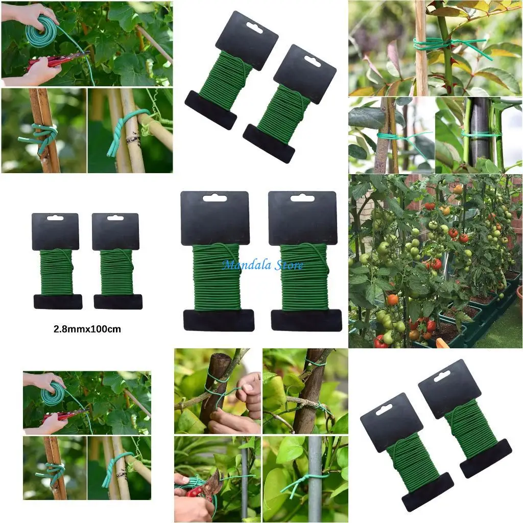 

U2JC 10m Garden Binding Wire Flexible Plant Securing Cord Cable for Horticulture Use