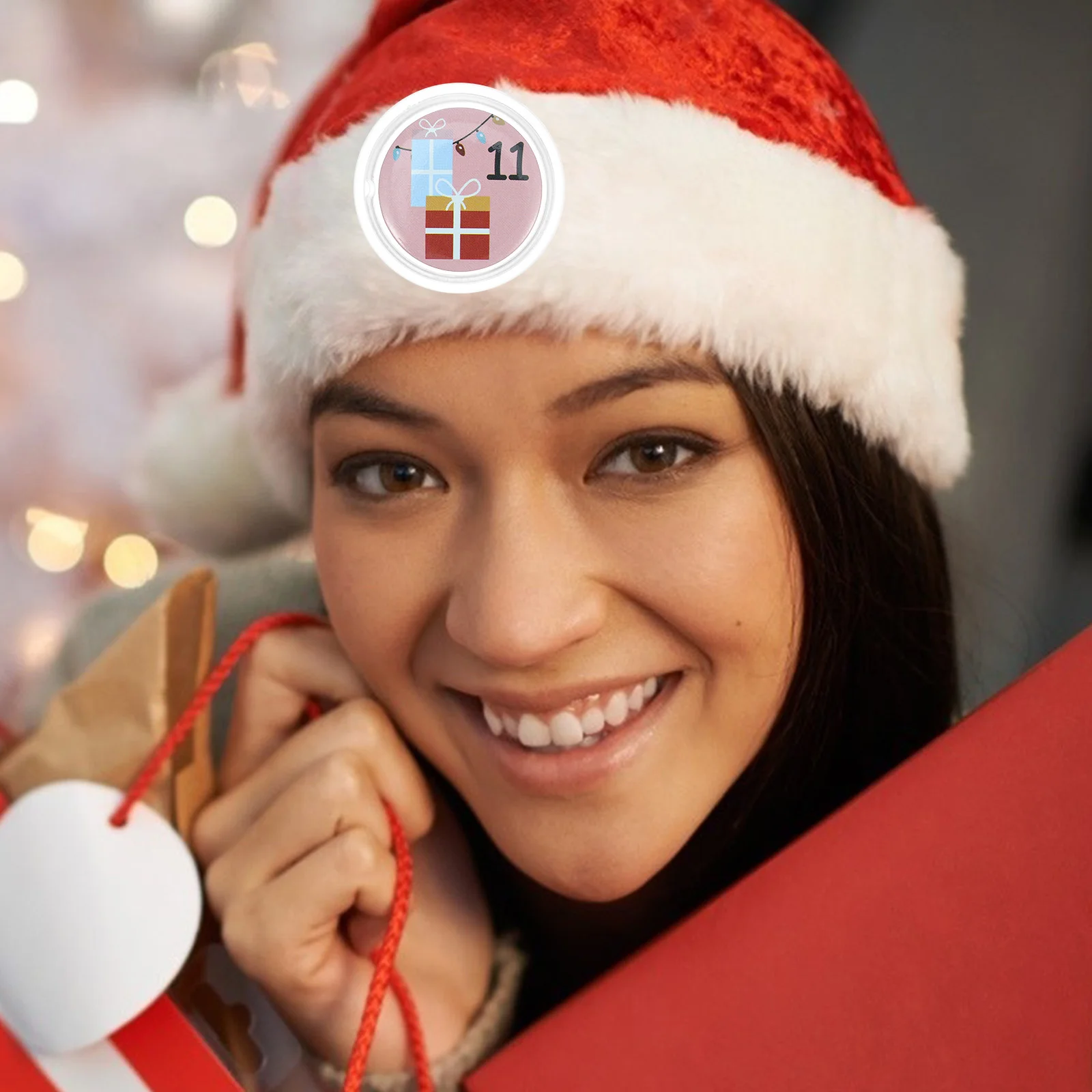 10 Pcs Clear Photo Button Pins Buttons Design Acrylic Badge Making Supplies for