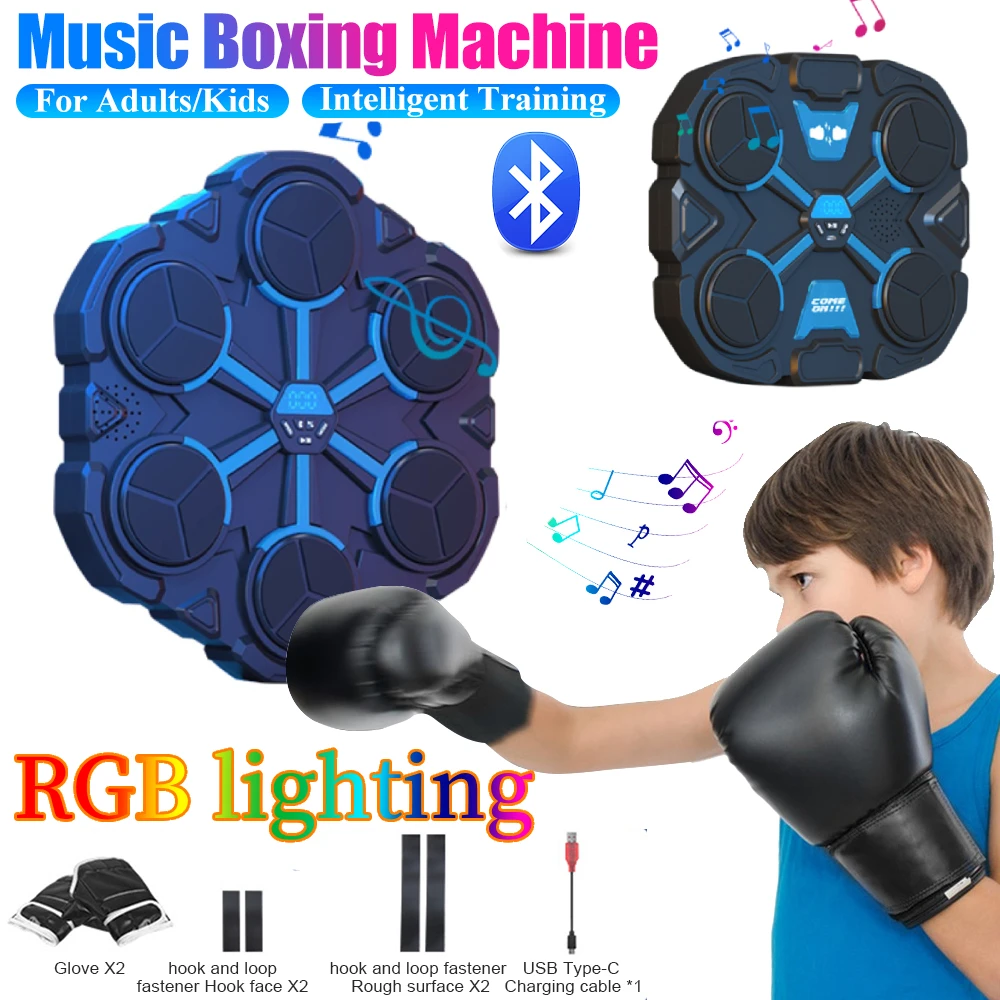 Smart Bluetooth Music Boxing Machine,Decompression,Fighting Fitness Home Boxing Wall Target Boxing Trainer Boxing Accessories