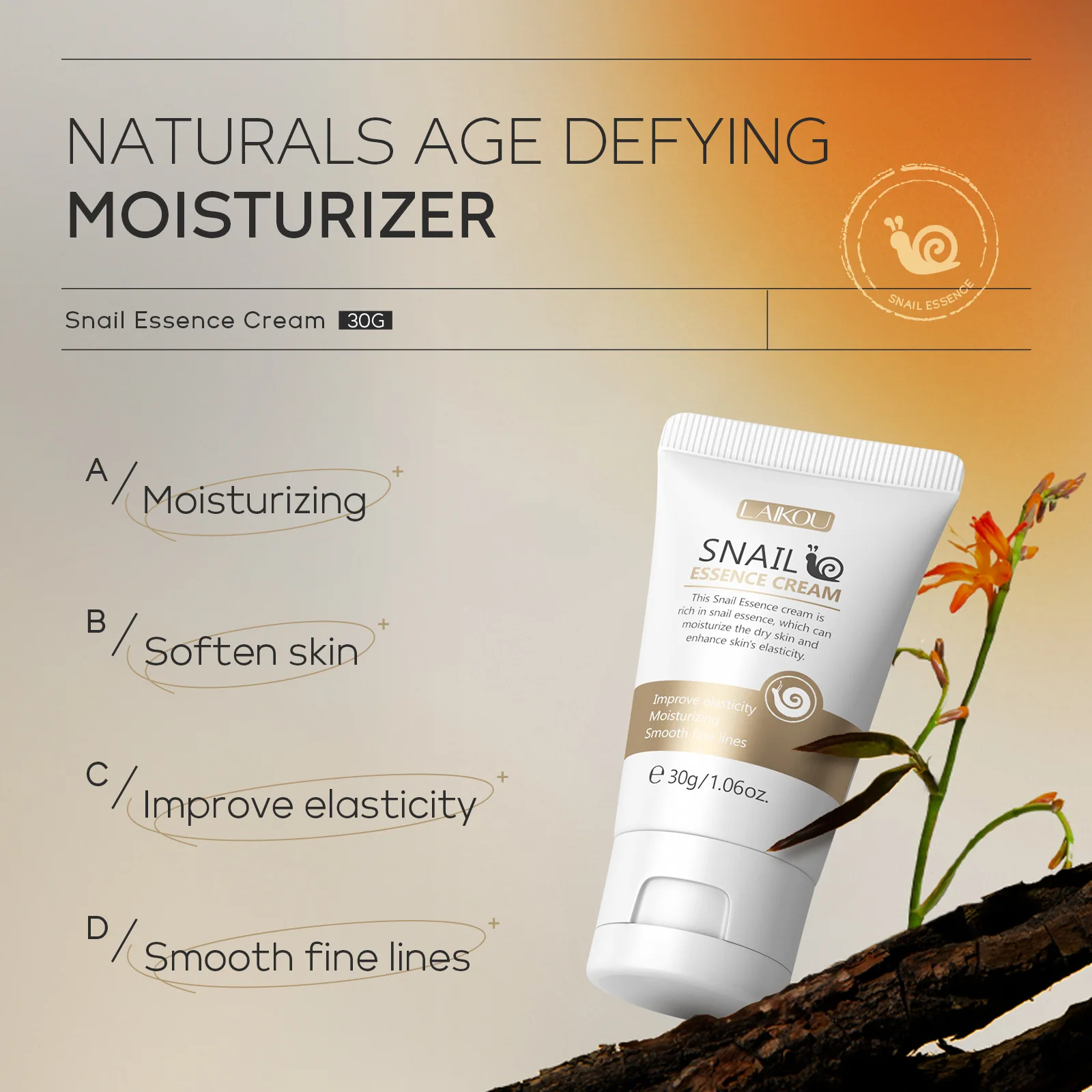 Slak Gezichtscrème Schoonheidsproducten Anti-aging Essentie Facial Rimpels Remover Huidverzorging Moisturizer 30g Slak Voedende Crème