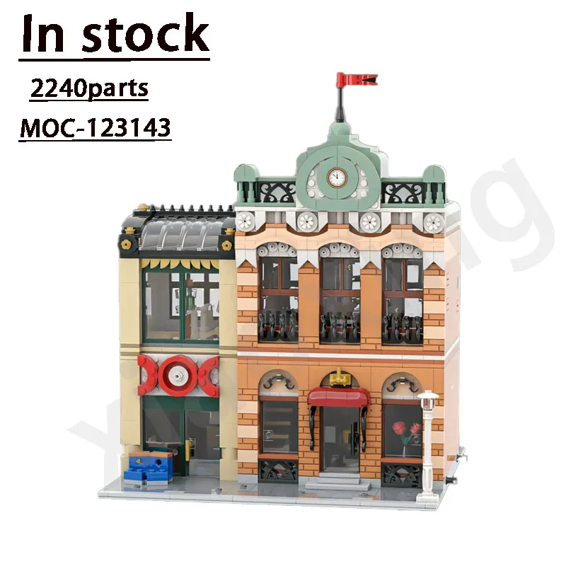 

10297 Classic Street View Hotel Is Compatible with The New MOC-123143 ExhibitionStreetView BuildingBlock ModelChildren's ToyGift