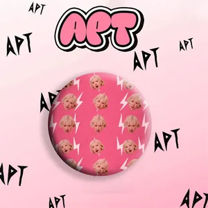 KPOPローズソロフォトミラーキーチェーンapt!アルバムコンセプトフォトバッジピンアクセサリーROSIEファンコレクション 12ベストセールスKPOPバラ-4