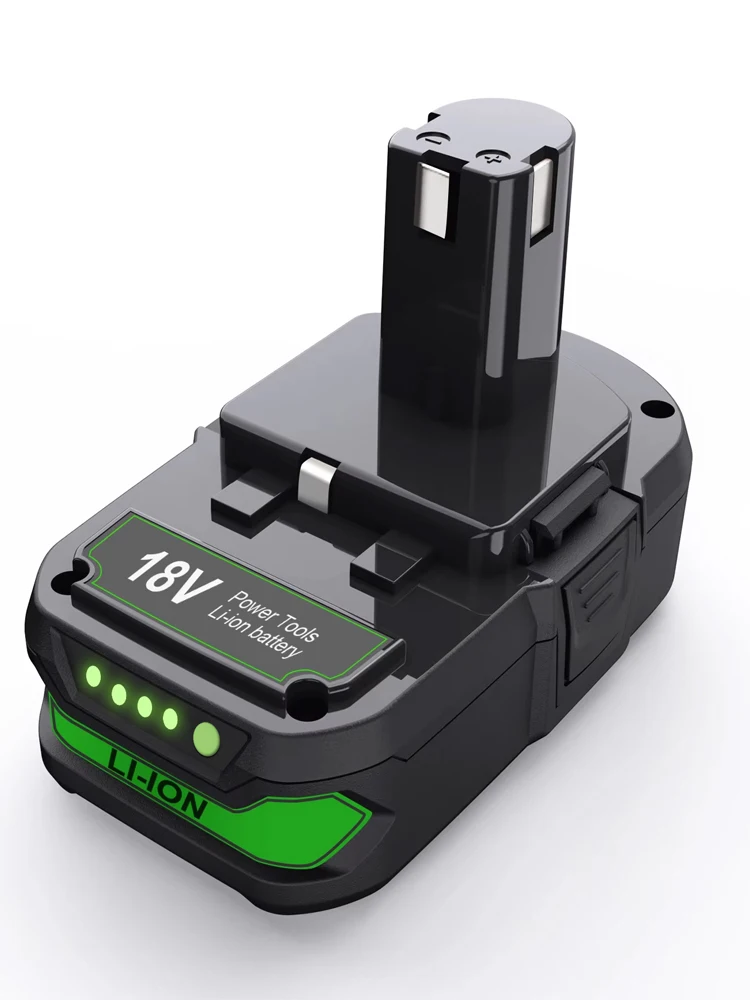 3000mAh Ersatzakku für Ryobi 18V Li-Ion Akku, kompatibel mit Ryobi P107 P108 RB18L50 Akku-Werkzeugen