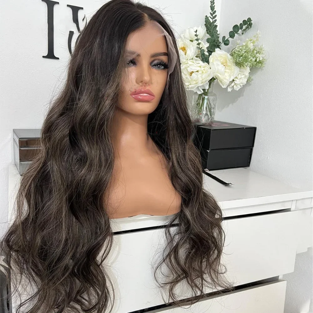 

Highlight Blonde 5x5 Silk Base Wave 26‘’ 200Density Jewish Human With BabyHair HD Lace European Hair Preplucked Glueless