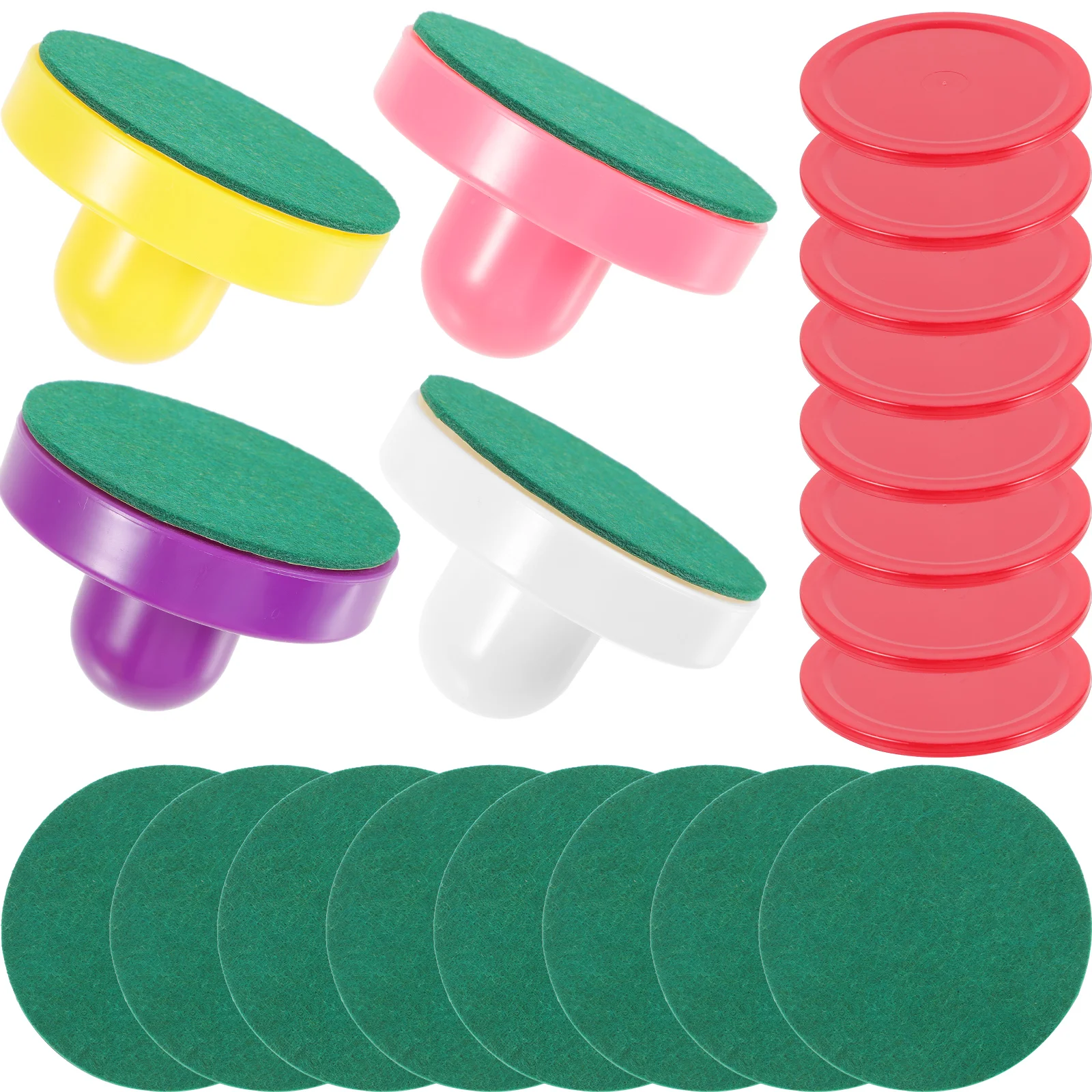 Pucks De Gelo De Plástico com Pá e Pás, Air Hockey Cover, Fontes Do Partido, Empurrador Engraçado, Acessórios Do Jogo, Envio