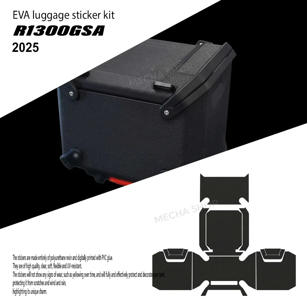 For R1300GS ADV 2025 R1300GSA R 1300 GS Adventure Sticker Motorcycle Suitcase EVA Protective Thickened Armor Stickers