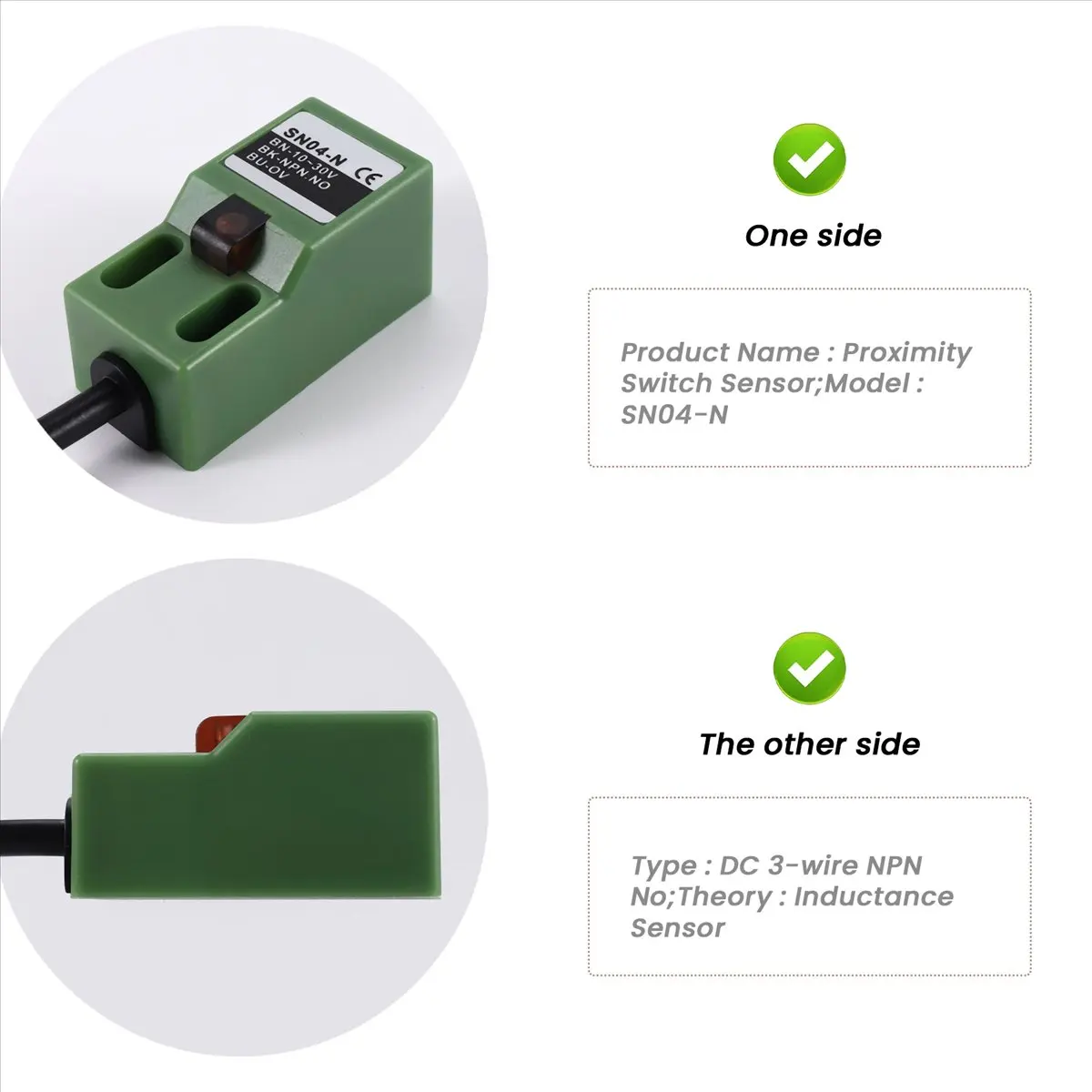 TCE SN04-N DC 10-30V NPN 3-wire 4mm Approach Sensor Inductive Proximity Switch
