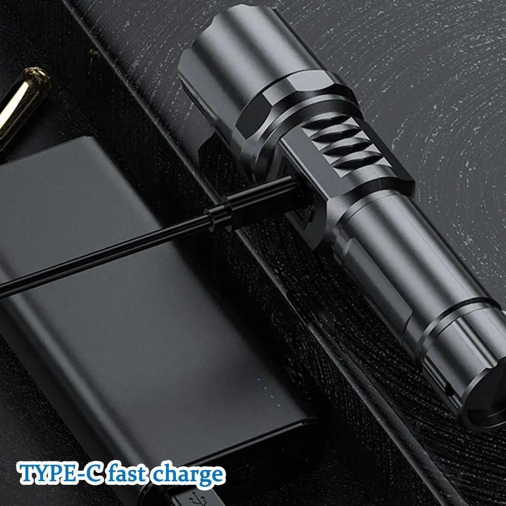 High Power Led Flashlight Rechargeable Torch Tactical Lantern With Charging Ultra Outdoor Flashlight Powerful K1m7