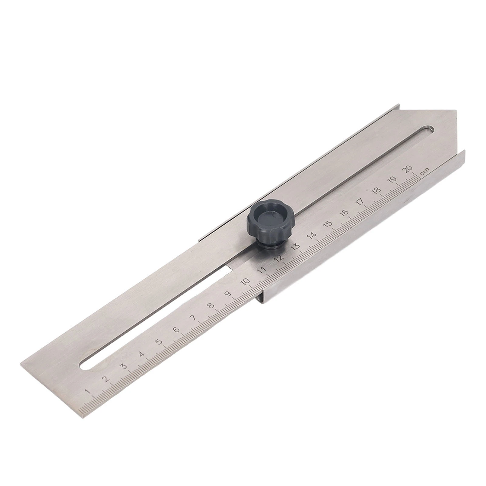 Sliding Line Ruler 0‑200mm Stainless Steel Line Scribing Marking Tool for Woodworking