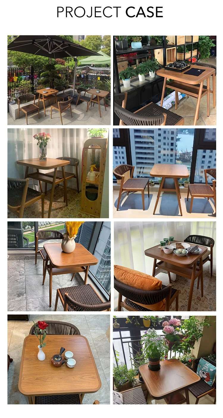 Juego de mesa para 2 sillas de café, muebles de jardín impermeables, modernos, para patio, conversación, bistro