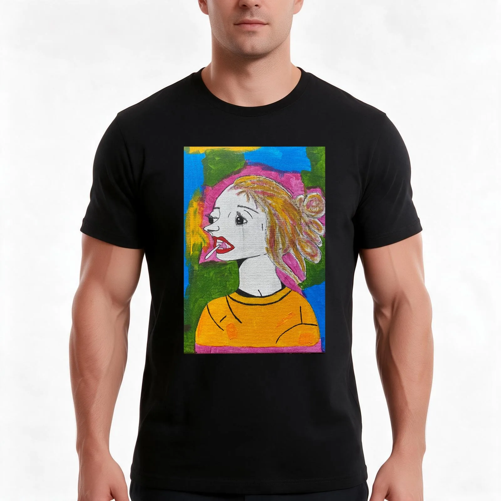 bubblegum pop! T-Shirt Summer Casual Cotton Tee Oversized Streetwear Tops Vintage Graphic Print Loose Fit Short Sleeve
