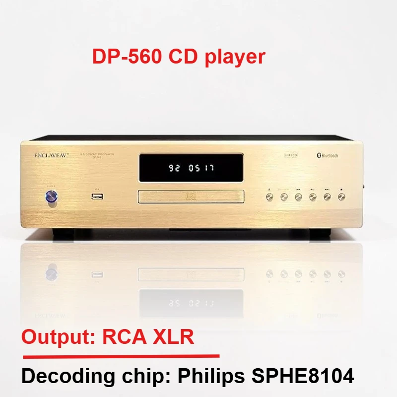 

CHUBAN DP-560 Professional CD Player, High-Fidelity Disc Player, Bluetooth HiFi Music Player, Balanced Output OPA1612A