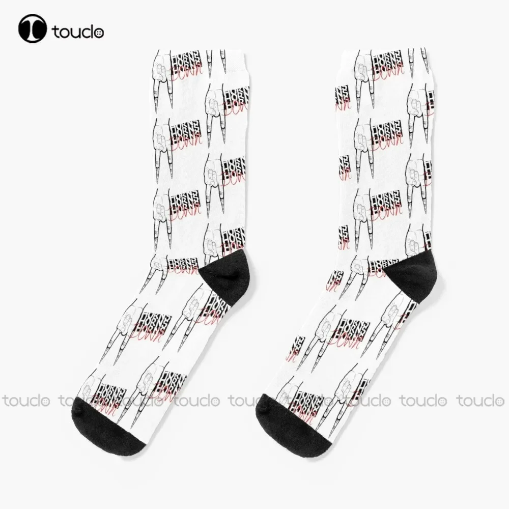 

Новые рога вниз Texas Tuck Fexas, идеальный подарок для студентов и университетов, носки, баскетбольные носки, подростковые носки