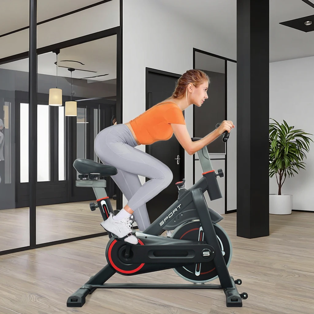 STLF FP-868 Multifunctional Stainless Steel Electric Trainer for Home Gym Use Aerobic Training Bicycle for Spinning Bike Exercis