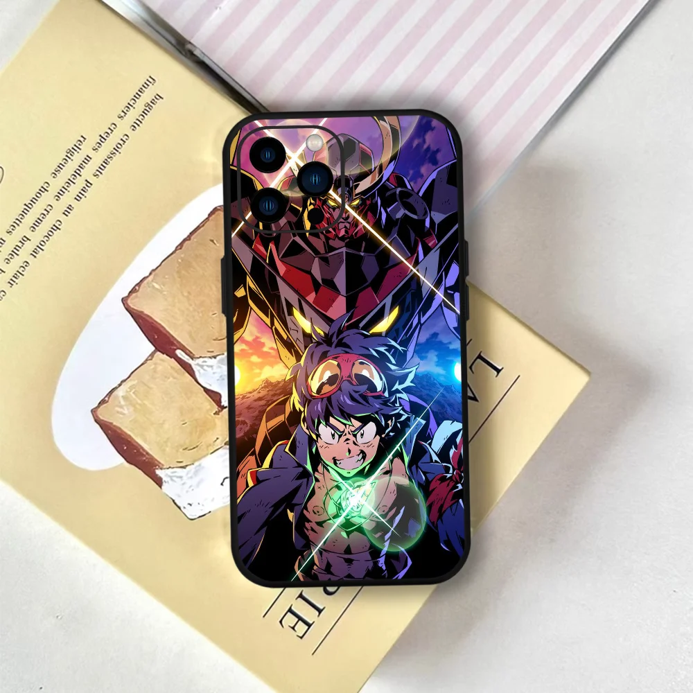 ANIME T-Tengen T-Toppa G-Gurren L-Lagann Phone Case FUNDA For iPhone 12 11 13 14 15 16 17MINI Max Pro Plus Soft Silicone Black C