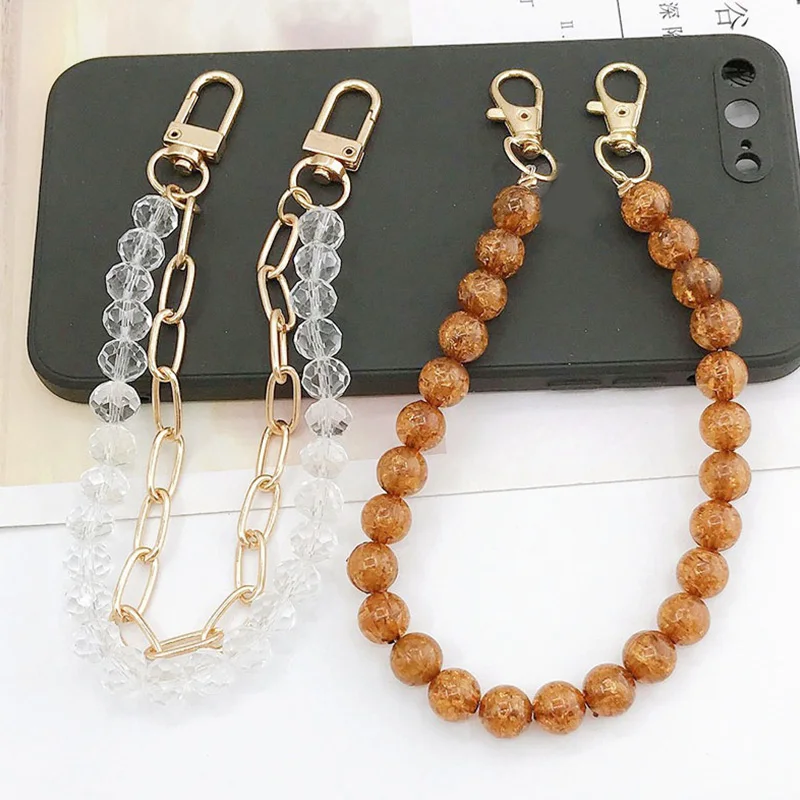 DIY Replaceable Bag Handle Bead Mobile Phone Chain Bag Accessories Handbag Strap All-match Acrylic Shoulder Bags Belts