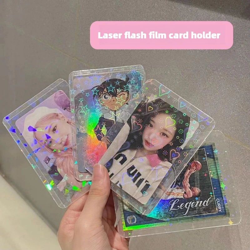 New Ins Transparent Photo Protector Love Polaroid Card CaseIdol Photo Card Protector PVC Transparent Card CaseHard Rubber Case