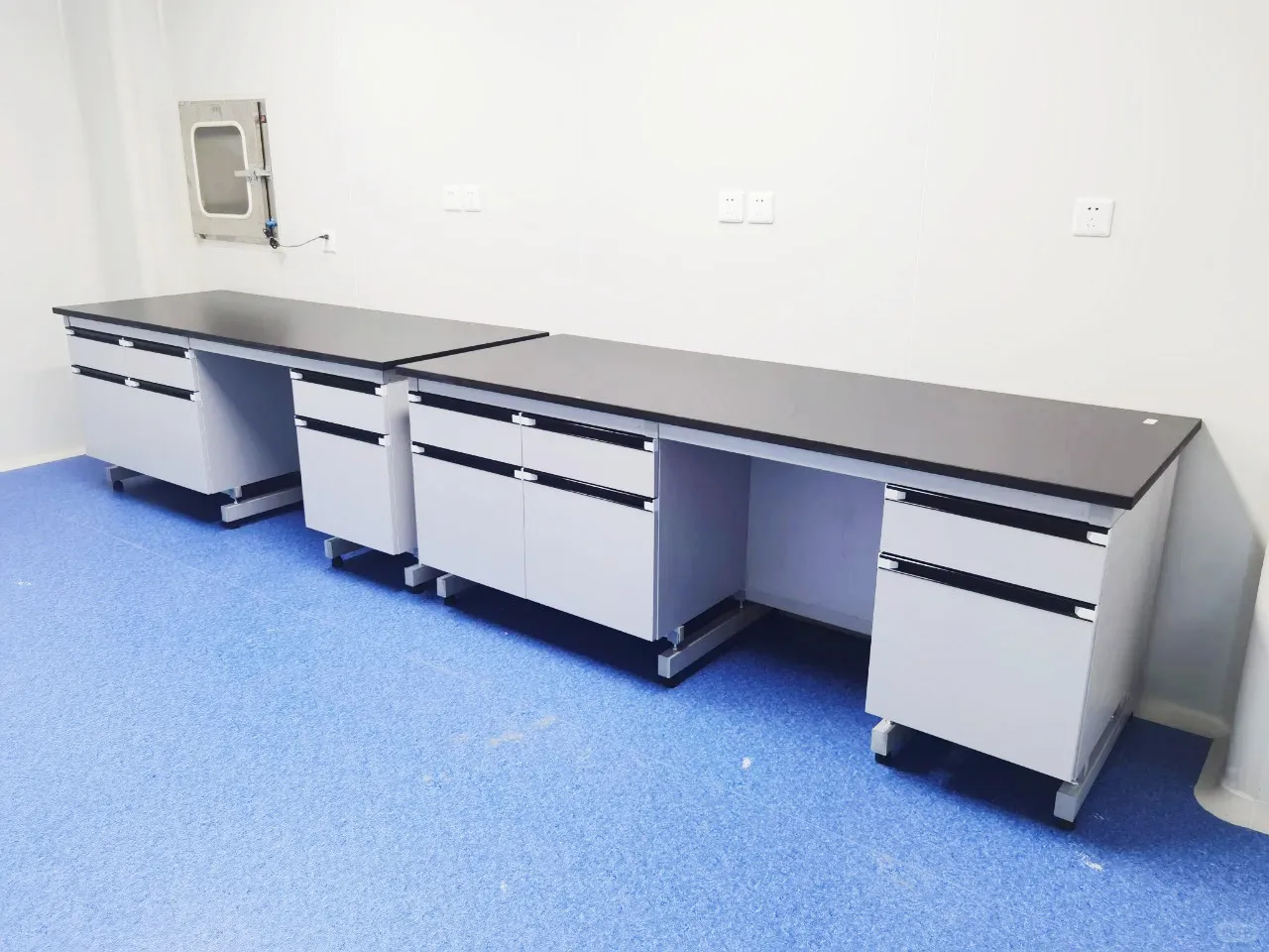 Industrial Lab Table Chinese Factory Modern White Color School Computer Lab Furniture For Biology University Hospital Metal