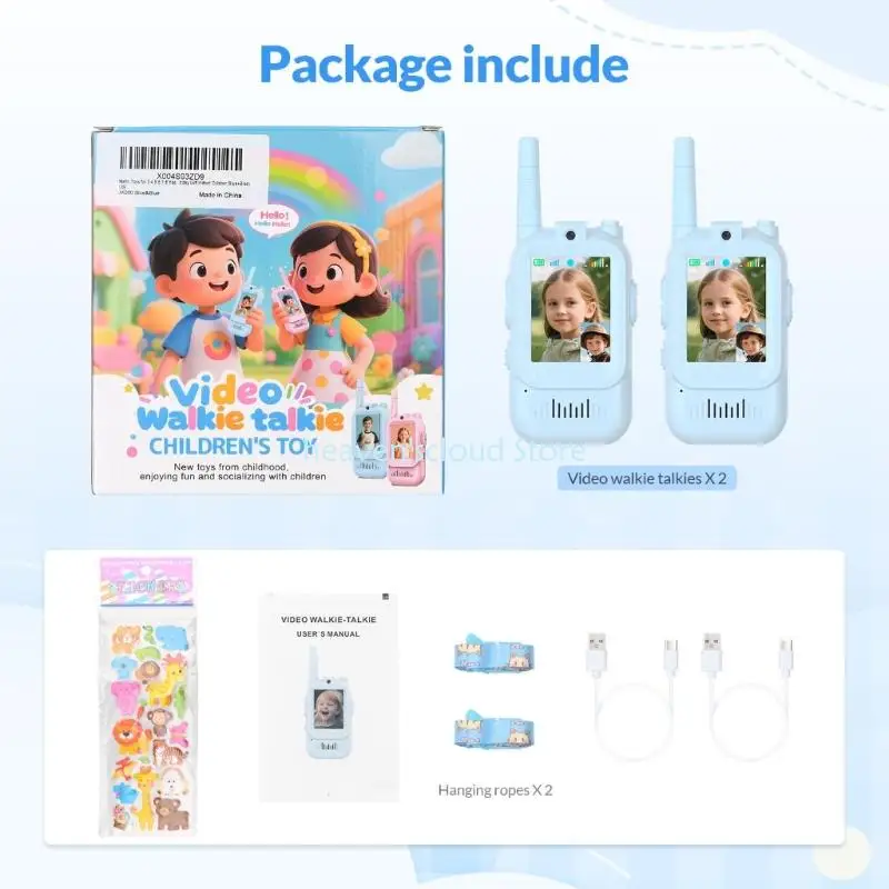 Y88B Children Video Talkies With Two Way Real Time Visual Communication And Long Ranges For Outdoor Family Activity