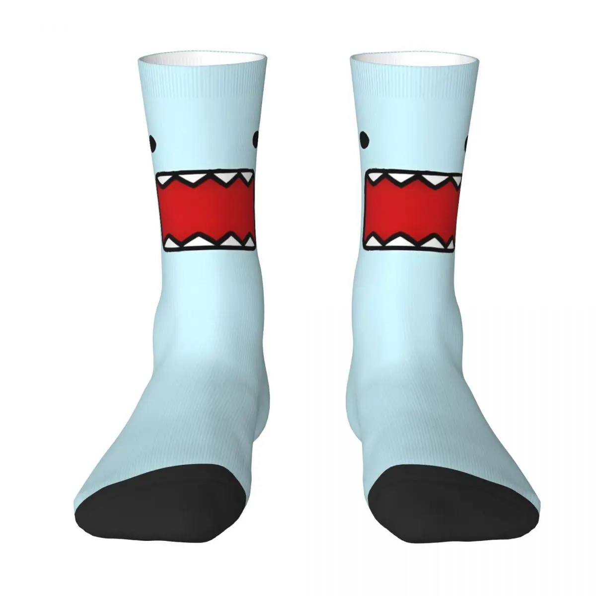 Domo Kun Doll Socks Winter blue Stockings Funny Women Men Medium Soft Socks Custom Cycling Anti Skid Socks