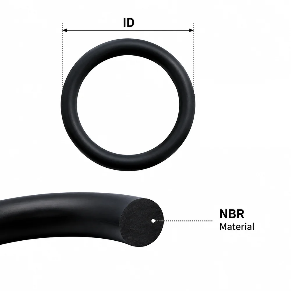 225Pcs NBR Nitrile Rubber O-Ring Set CS1.9mm OD6-30mm Anti Corrosion/Wear-Resistant/Oil Pipe Sealing Gasket