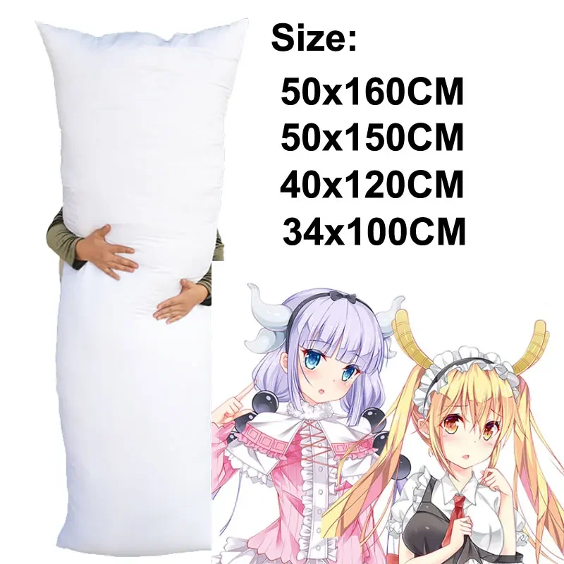 120 150 Anime Dakimakura interno che abbraccia cuscino lungo cuscini per il corpo rettangolo cuscino del sonno cuscino bianco cuscino del letto