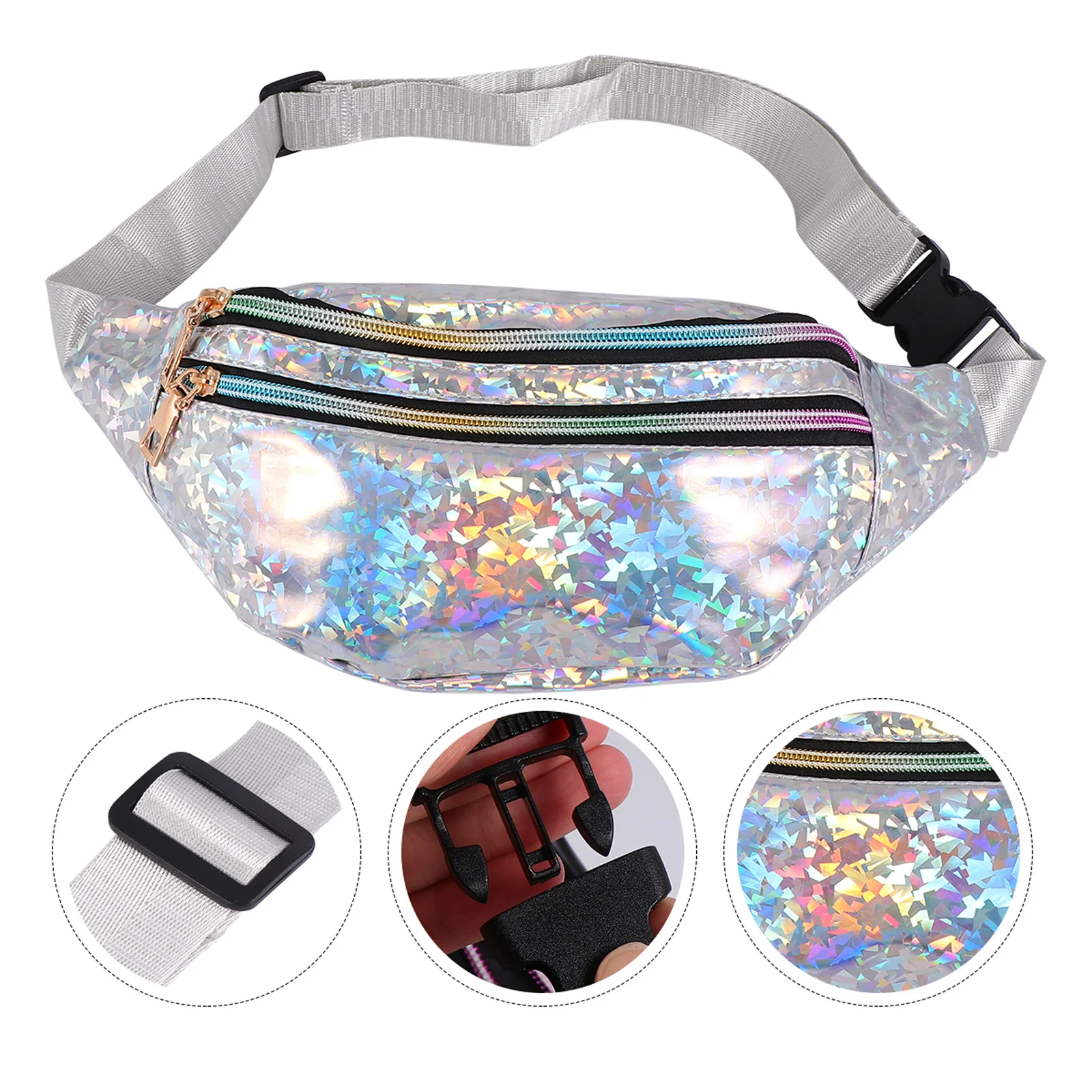 

1Pcs Waterproof Scratch-Resistant Waist Pack for Women Canvas Stylish Chest Bag Adjustable Fashion Daily Use
