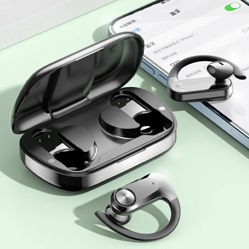 Q2S-auriculares inalámbricos con pantalla Digital LED, dispositivo de audio con sonido estéreo HiFi, compatible con Bluetooth 5,3, IPX5