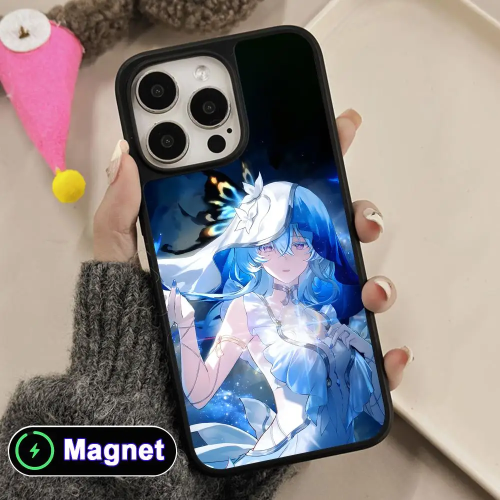 

Wuthering Waves Shorekeeper Matte Surface Magsafe Mobile Phone Case for iPhone 17 16 15 14 13 12 11 Air Pro Max Plus Colorful