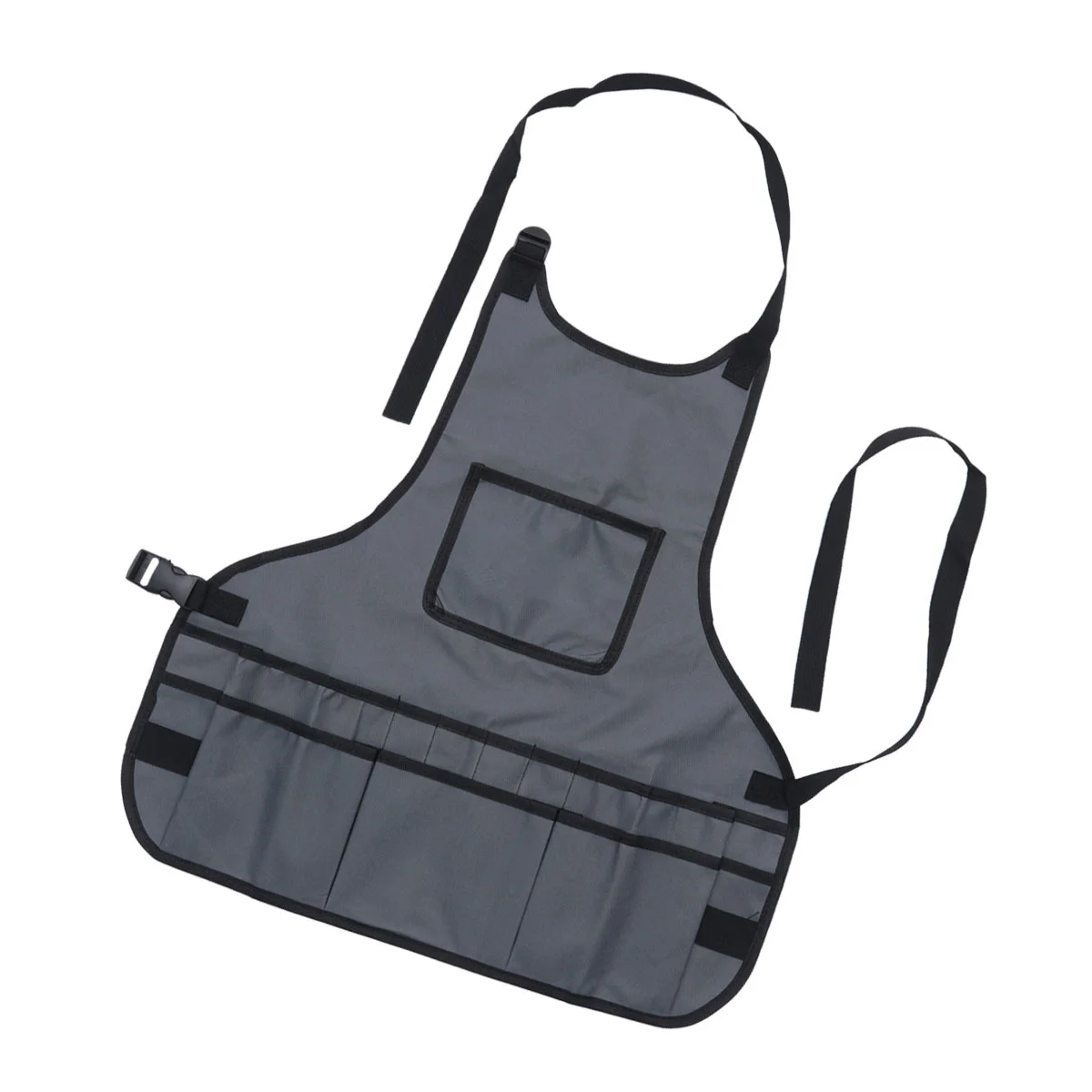 

Gardening Apron Gray Tool Storage Art Cowhide Durable Waterproof for Man Woman Gardener Artist Architect Gardening Apron