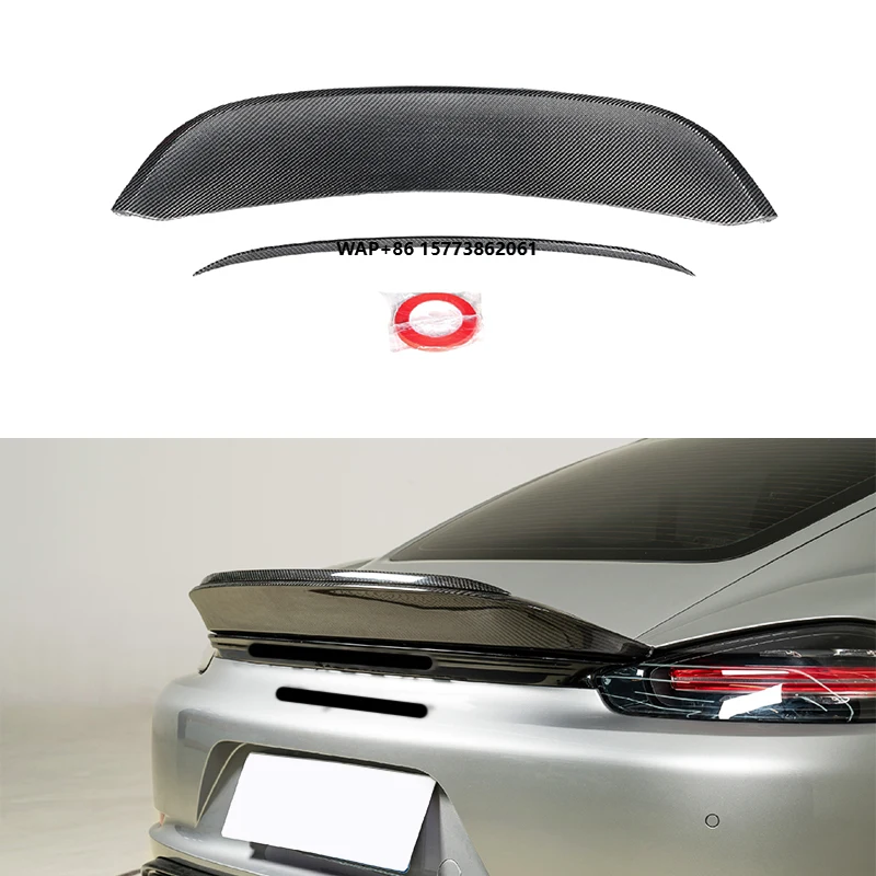 

For 718 2017-2025 Cayman Boxster Car Modification Upgrade Carbon Fiber Tail Spyder RS Tail Assembly Spoiler