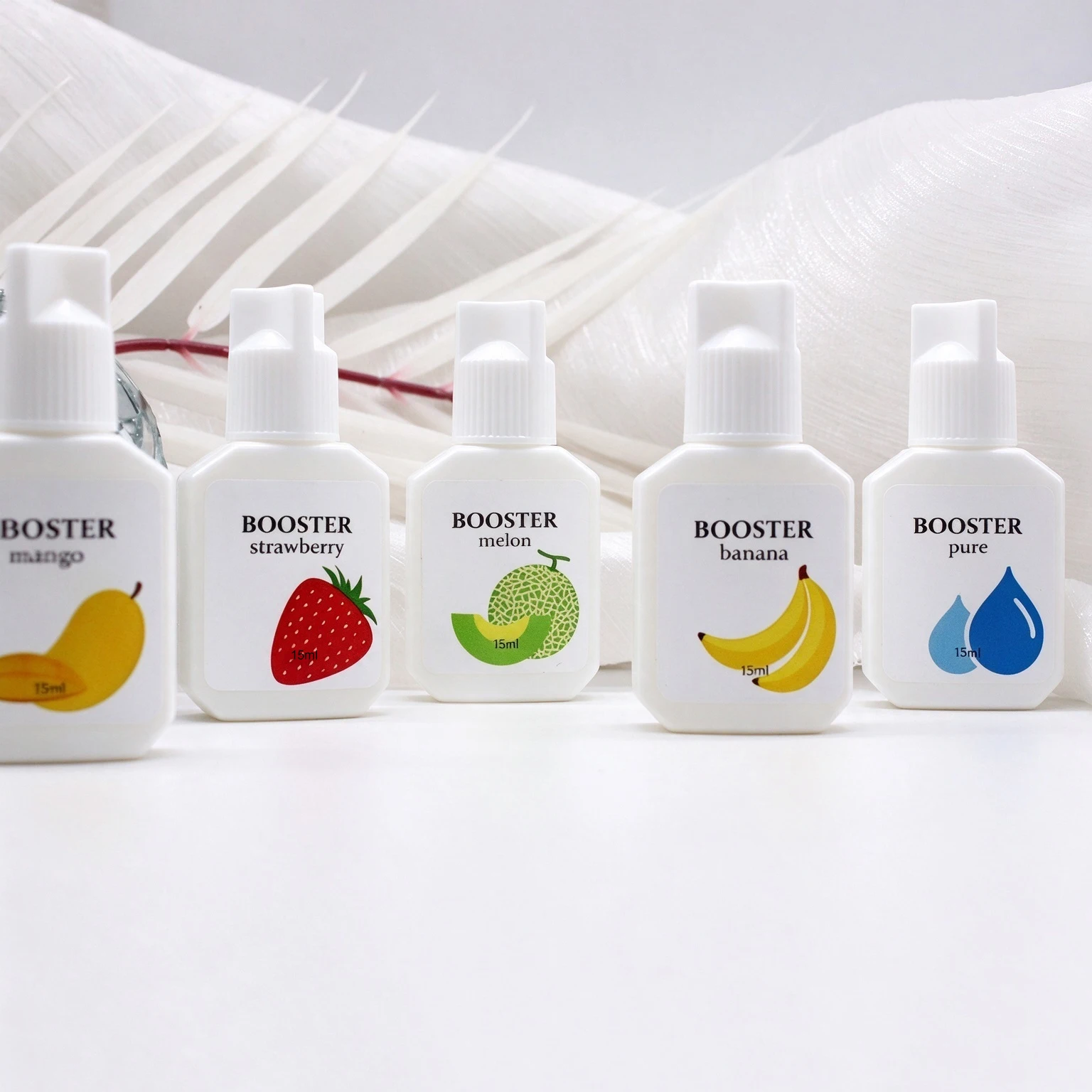 10 Bottles Booster Banana Pure for Eyelashes Extension 15ml Korea Mango Primer Clear Lash Adhesive Strawberry Wholesale Melon