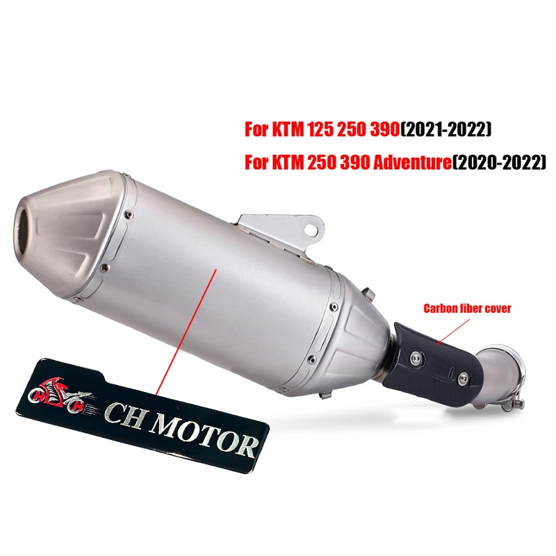 

CH MOTOR выхлопная труба среднего звена мотоцикла, соединительный глушитель 51 мм для KTM DUKE 250 390 RC390 KTM250 KTM390 Adventure ADV 2020-2023