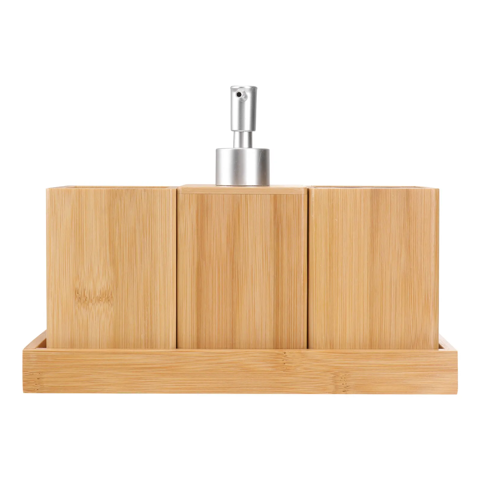 4pcs-bamboo-and-ceramic-bathroom-accessories-set-elegant-stylish-tidy-organizer-for-bathroom-counter-toilet-vanity-decor