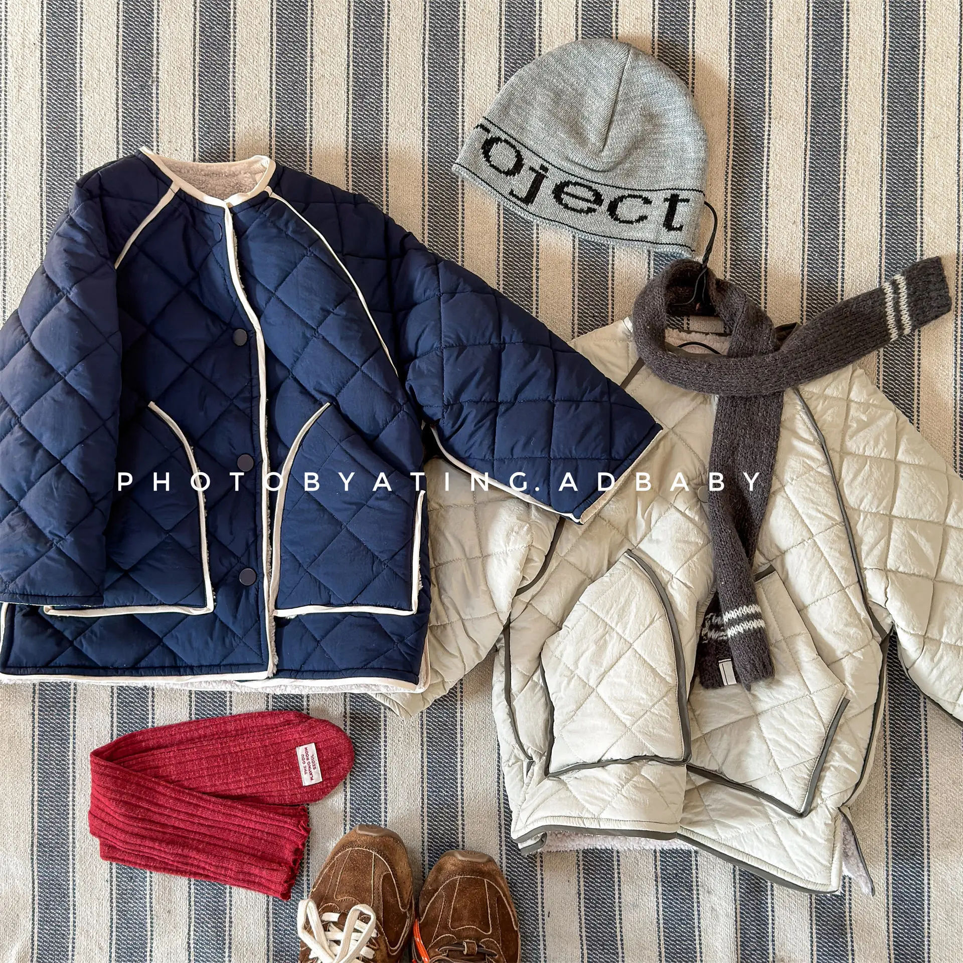 

2025 Winter New Children Warm Long Coat Boys Girls Loose Cotton Padded Jacket Solid Kids Casual Coat Fashion Baby Clothes