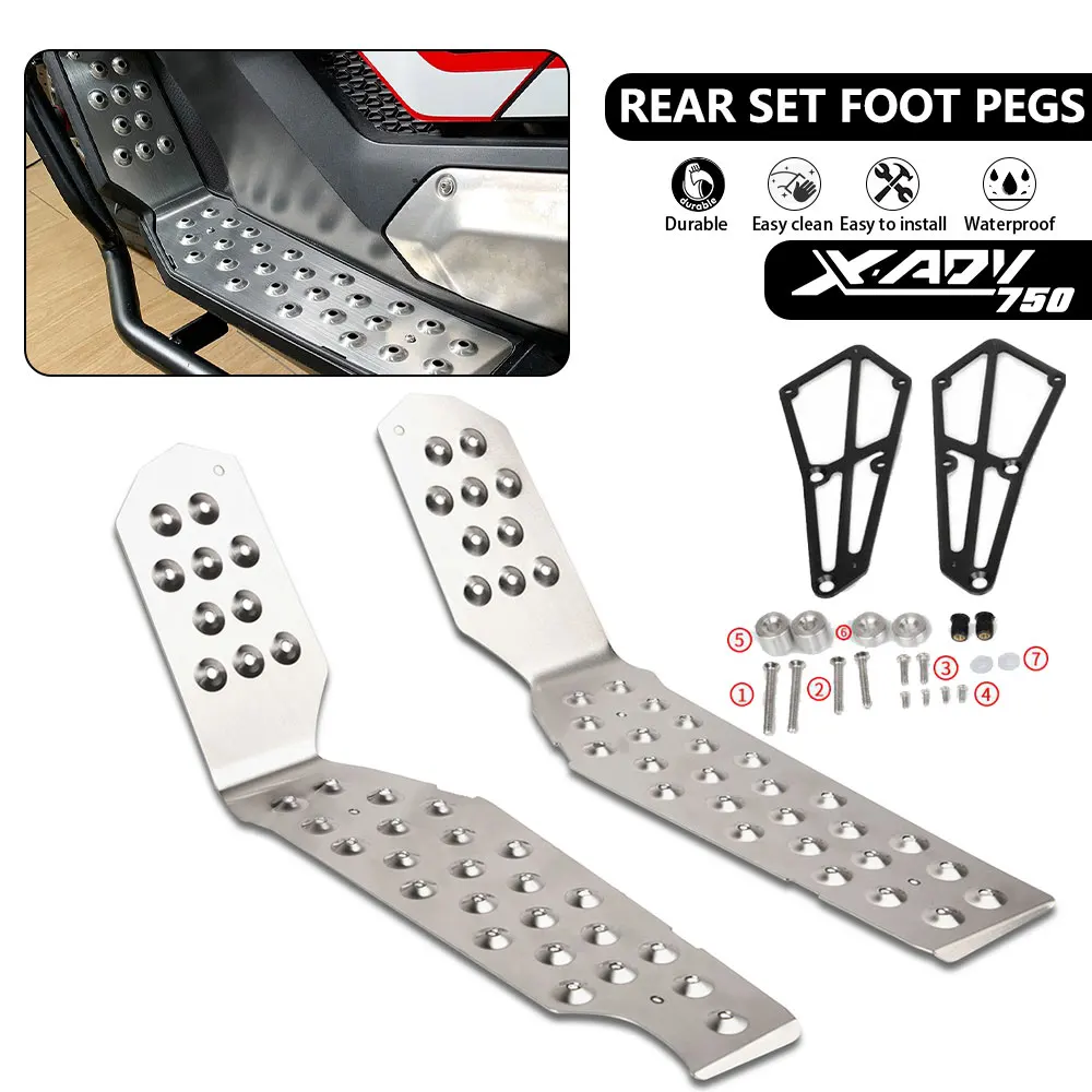 

X-ADV X ADV750 X-ADV750 2022 2023 2024 Foot Plate Board Pedals Footrest FootBoard For Honda XADV 750 2017 2018 2019 2020 2021