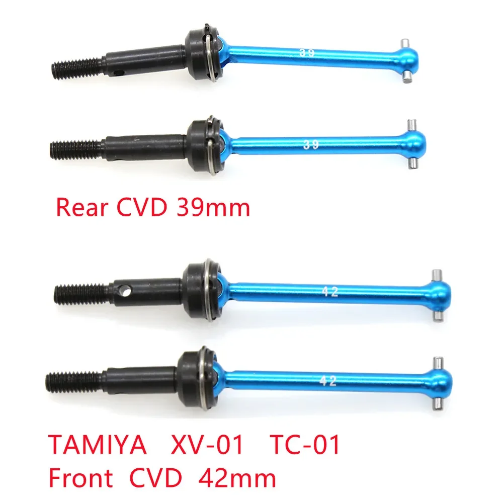 2pcs Front and Rear Drive Shaft CVD 54515 54516 42mm 39mm for Tamiya XV-01 TC-01 XV01 TC01 1/10 RC Car Upgrade Parts Accessories