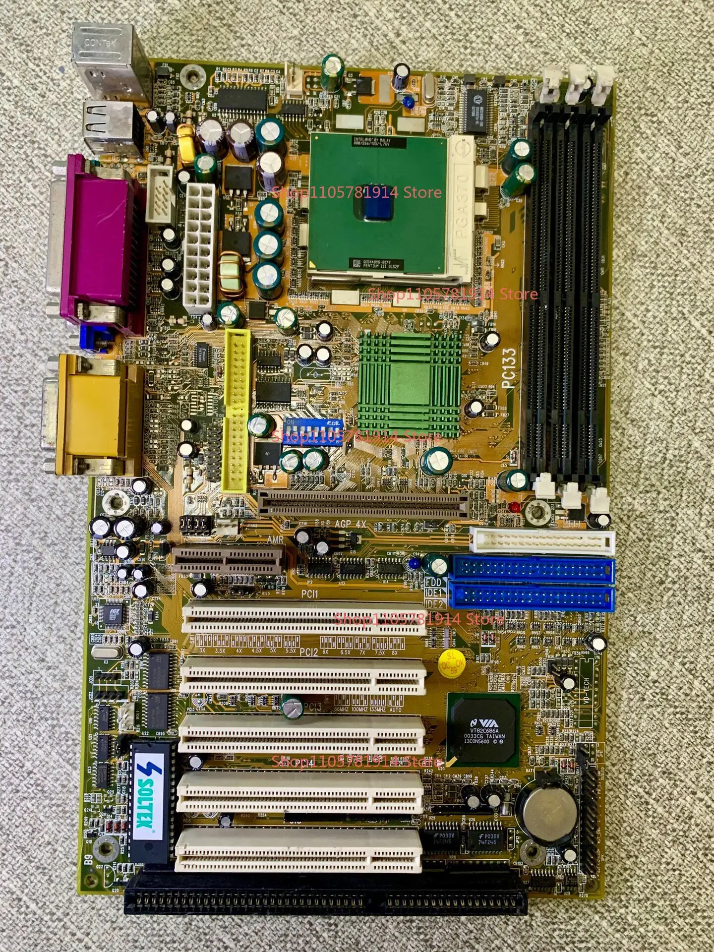 For SL-65MV Old Main Board VIA PM133 Chipset, Integrated S3 Graphics Card