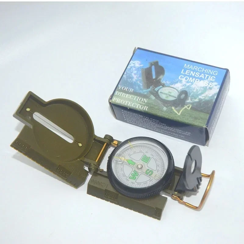 Waterproof High Precision Compass Outdoor Gadget Sports Hiking Mountaineering Professional Military Army Metal Sight