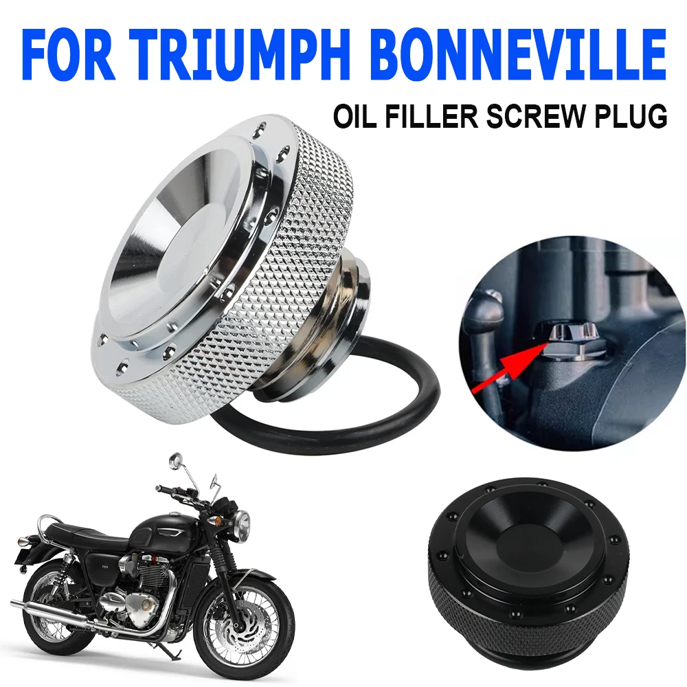 ل انتصار بونفيل الأسود T120 T100 بوبر الأسود SPEEDMASTER 2023 اكسسوارات النفط حشو غطاء سدادة لولبية غطاء الترباس النفط المسمار