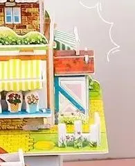 

3D бумажный пазл Монтессори, миниатюрные домики, картонные строительные модели, детские головоломки, дом «сделай сам», развивающие игрушки